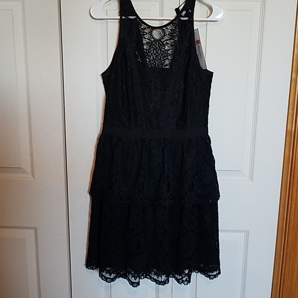 Black lace dress